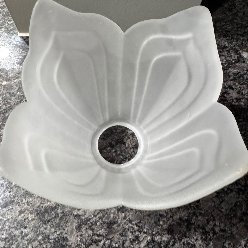 Vintage Frosted Glass Tulip Shape Light Fixture‎ Shade Lamp Cover - Picture 2 of 6